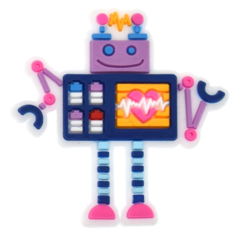 Al por mayor 100pcs PVC Cartoon Baby Diy Shoe Hebillas